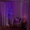 7ft. Pre-Lit Halloween Deluxe Black Twig Artificial Tree with 180 Orange & Purple LED Lights